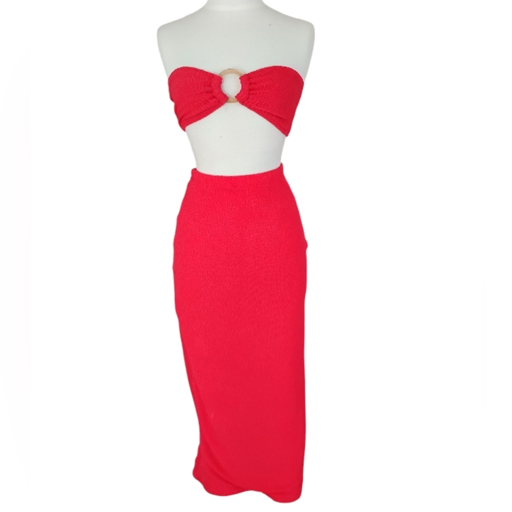 437 Maxi Skirt And Bandaux Top